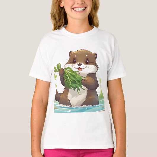 Adorable Otter T-Shirt (Vorderseite)