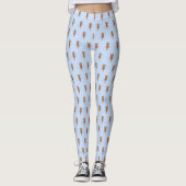 Adorable Otter umarmt ein Herz Leggings (Vorderseite)