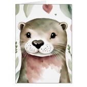 Adorable Otter Wasserfarbe (Vorne)