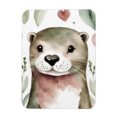 Adorable Otter Wasserfarbe Magnet (Vertikal)