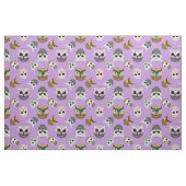 Adorable Owells auf Lila Muster Stoff (Fat Quarter (45,7 x 55,9 cm))
