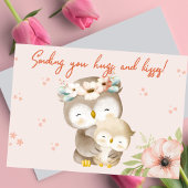 Adorable Owl Happy Mother Day Card Dankeskarte