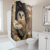 Adorable Owl Oil Painting Duschvorhang (Beispiel)