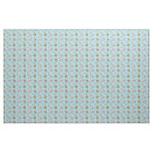 Adorable Owls auf blauem Hintergrund Stoff (Fat Quarter (45,7 x 55,9 cm))