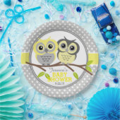 Adorable Owls Baby Dusche Pappteller (Party)