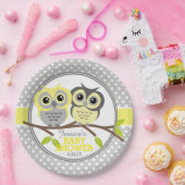 Adorable Owls Baby Dusche Pappteller (Party)