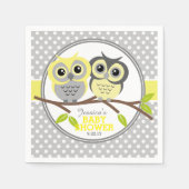 Adorable Owls Baby Dusche Serviette (Vorderseite)