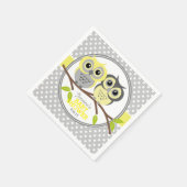 Adorable Owls Baby Dusche Serviette (Ecke)
