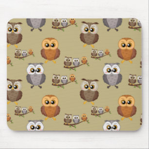 Adorable Owls Mousepad