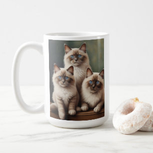 Adorable Pair Ragdoll Kittens Sweet Cat Kaffeetasse