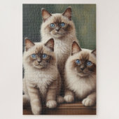 Adorable Pair Ragdoll Kittens Sweet Cat Puzzle (Vertikal)