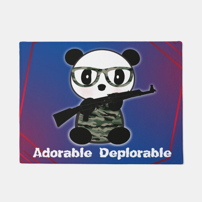 Adorable Panda Bär Fußmatte (Vorderseite)