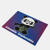 Adorable Panda Bär Fußmatte (Schrägansicht)