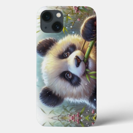 Adorable Panda Bären essen Bambus Case-Mate iPhone Hülle (Rückseite)