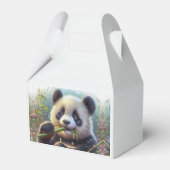 Adorable Panda Bären essen Bambus Geschenkschachtel (Vorderseite)
