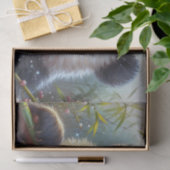 Adorable Panda Bären essen Bambus Seidenpapier (Geschenk)