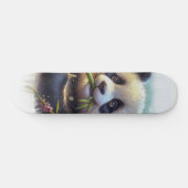 Adorable Panda Bären essen Bambus Skateboard (Horizontal)