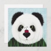 Adorable Panda Bear Dankeskarte (Vorne/Hinten)