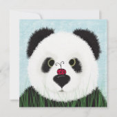 Adorable Panda Bear Dankeskarte (Vorderseite)