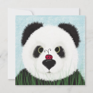 Adorable Panda Bear Dankeskarte