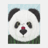 Adorable Panda Bear Fleecedecke (Vorderseite)