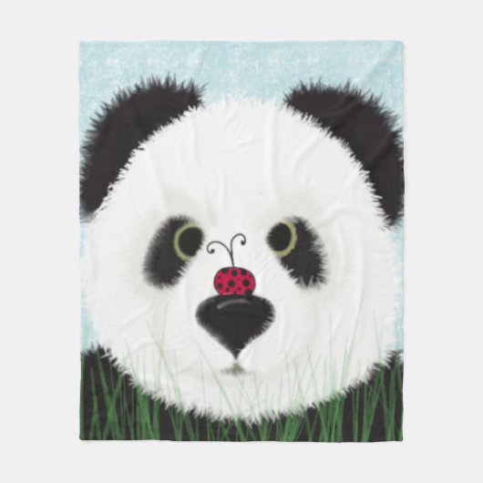 Adorable Panda Bear Fleecedecke (Vorderseite)