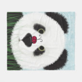 Adorable Panda Bear Fleecedecke (Vorderseite (Horizontal))