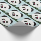 Adorable Panda Bear Geschenkpapier (Ecke)