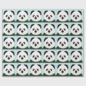Adorable Panda Bear Geschenkpapier (Flach)