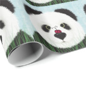 Adorable Panda Bear Geschenkpapier (Rolleneckpunkt)