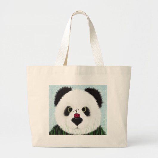 Adorable Panda Bear Jumbo Stoffbeutel (Vorne)