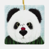 Adorable Panda Bear Keramikornament (Vorderseite)