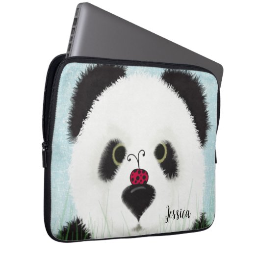 Adorable Panda Bear Laptopschutzhülle (Vorne Rechts)