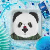 Adorable Panda Bear Pappteller (Party)