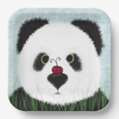 Adorable Panda Bear Pappteller (Vorderseite)