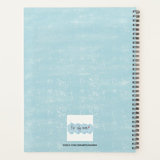 Adorable Panda Bear Planer (Rückseite)