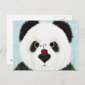 Adorable Panda Bear Postkarte (Vorne/Hinten)