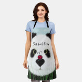 Adorable Panda Bear Schürze (Getragen)