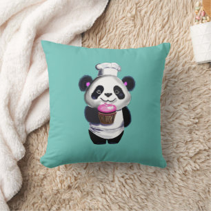 Adorable Panda Bear Throw Kissen