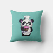 Adorable Panda Bear Throw Kissen (Rückseite)