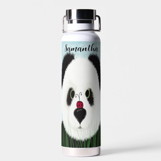 Adorable Panda Bear Trinkflasche (Rückseite)