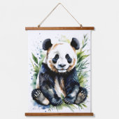 Adorable Panda Bears Wandteppich Mit Holzrahmen (Vorderseite 3)