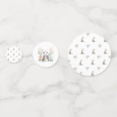 Adorable Panda Birthday Party Paper Plate Konfetti (Rückseiten)