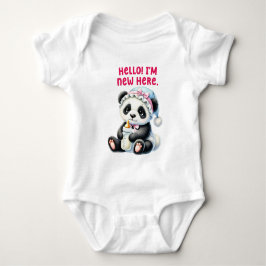 Adorable Panda Bodysuit Baby Strampler