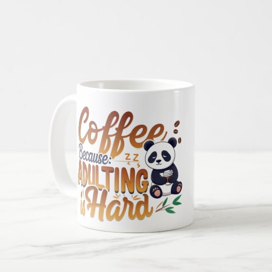 Adorable Panda Coffee Lover's Tasse (Vorderseite Links)