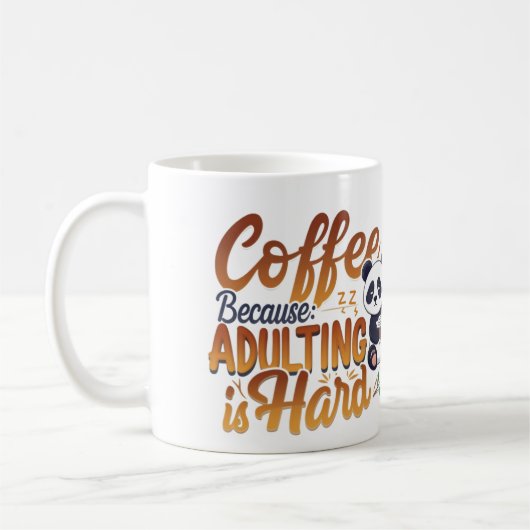 Adorable Panda Coffee Lover's Tasse (Links)