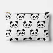 Adorable Panda Face Print Bag Zubehörtasche (Vorderseite)