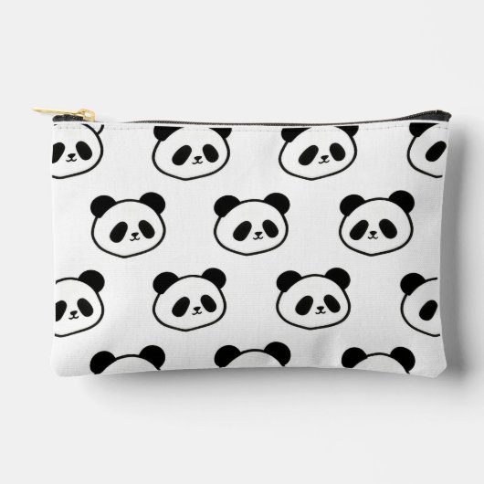 Adorable Panda Face Print Bag Zubehörtasche (Vorderseite)