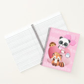 Adorable Panda & Friends Design Notizblock (Innenseite)