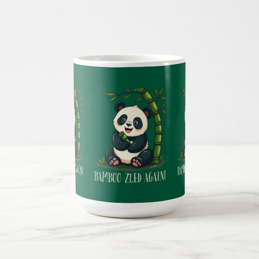 Adorable Panda Hugging Bamboo Niedlicher Cartoon G Kaffeetasse (Mittel)